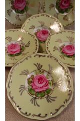 PORSELEN EL DEKOR BOYAMA 6LI ÇAY TABAĞI