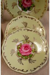 PORSELEN EL DEKOR BOYAMA 6LI ÇAY TABAĞI