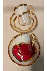 PORSELEN EL BOYAMA 2Lİ KAHVE FİNCAN TAKIMI (İADESİ YOKTUR)