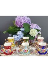 Ajda Porselen El Boyama Fincan Takımı