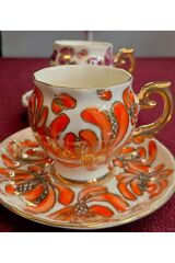 ANKA PORSELEN EL DEKOR BOYAMA 2Lİ FİNCAN TAKIMI