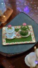 SARAY 2 Lİ EL BOYAMA KAHVE FİNCAN TAKIMI