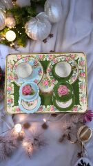 SARAY 2 Lİ EL BOYAMA KAHVE FİNCAN TAKIMI