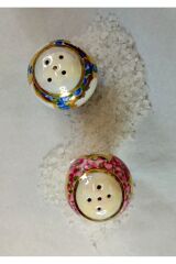 ARNİ PORSELEN EL DEKOR BOYAMA 2Lİ TUZLUK