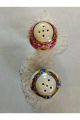 ARNİ PORSELEN EL DEKOR BOYAMA 2Lİ TUZLUK