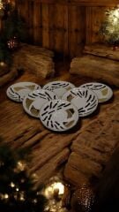 ZEBRA 6 LI PORSELEN EL BOYAMA KAHVE FİNCAN TAKIMI