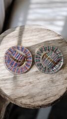 LİNE 2 Lİ PORSELEN EL BOYAMA KAHVE FİNCAN TAKIMI