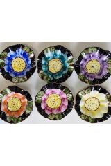 Porselen El Boyaması Astra 6lı Kahve Yanı Lokumluk Seti