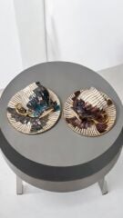 BASAMAK 2.KALİTE PORSELEN EL BOYAMA 2Lİ KAHVE FİNCAN TAKIMI