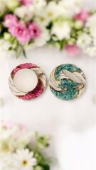 LAPA 2 Lİ EL BOYAMA PORSELEN KAHVE FİNCAN TK.