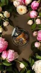 HÜNKAR 2 Lİ PORSELEN EL BOYAMA KAHVE FİNCAN TAKIMI