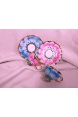 Boçik Porselen El Boyama 2li Fincan Takımı