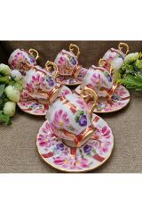 Buket Altı Kişilik Kahve Fincan Takımı