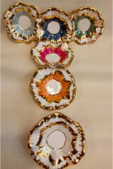 BİDEMET PORSELEN EL BOYAMA LOKUMLUK SETİ