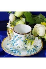 Çiçek Bahçesi El Boyama Kahve Fincanı