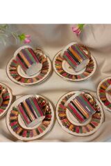 EFES PORSELEN EL BOYAMA KAHVE FİNCAN TAKIMI