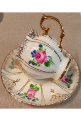 FLORİNA PERVİZ PORSELEN EL BOYAMA KAHVE FİNCAN TAKIMI