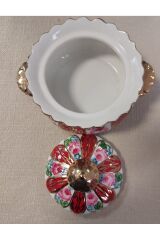 GÜLBAHAR ŞEKERLİK EL BOYAMA POSELEN