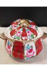 GÜLBAHAR ŞEKERLİK EL BOYAMA POSELEN