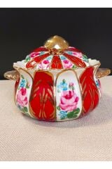 GÜLBAHAR ŞEKERLİK EL BOYAMA POSELEN