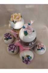 İkinci Kalite Çiçekli Çok Amaçlı 6lı Kapaklar (İADESİ YOKTUR)