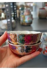 Malina Porselen El Dekor Boyama 6lı Kaseler