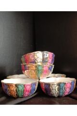 Malina Porselen El Dekor Boyama 6lı Kaseler