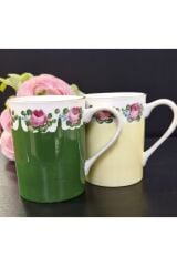 İKİLİ KUPA PORSELEN EL BOYAMA