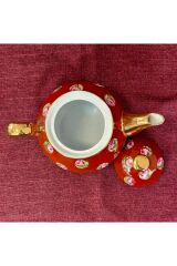 KIRMIZI ÇİÇEKLİ DEMLİK