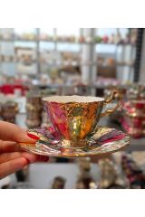 MALİNA PORSELEN EL DEKOR BOYAMA FİNCAN TAKIMI