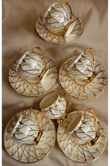 MAYA PORSELEN EL DEKOR BOYAMA FİNCAN TAKIMI