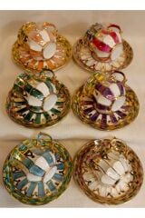 MADALYON PORSELEN EL BOYAMA KAHVE FİNCAN TAKIMI