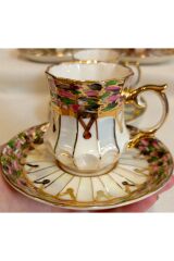 MADALYON PORSELEN EL BOYAMA KAHVE FİNCAN TAKIMI