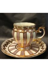 PERVİZ PORSELEN EL BOYAMA 6LI FİNCAN TAKIMI