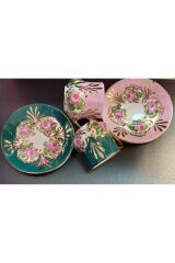 Saray Porselen El Boyama 2li Kahve Fincan Takımı