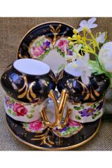 Saray Porselen El Boyama 2li Kahve Fincan Takımı