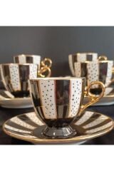 PORSELEN EL BOYAMA KAHVE FİNCAN TAKIMI