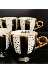 PORSELEN EL BOYAMA KAHVE FİNCAN TAKIMI