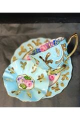 SÜLİMAN PORSELEN EL BOYAMA TEK KİŞİLİK KAHVE FİNCAN SETİ