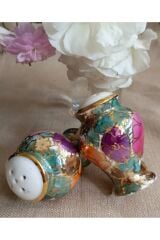 TRİA PORSELEN EL BOYAMA 2Lİ TUZLUK SETİ