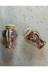 PORSELEN EL BOYAMA 2Lİ TUZLUK