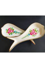 PORSELEN EL BOYAMA ÇEREZLİK TEKLİ BÜYÜK BOY 25 CM