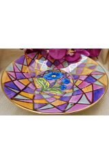 DAMA PORSELEN EL BOYAMA ORTA SEHPA SUNUM TABAĞI