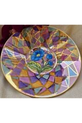 DAMA PORSELEN EL BOYAMA ORTA SEHPA SUNUM TABAĞI