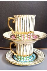 Arni Porselen El Boyama 2li Kahve Fincan Takımı