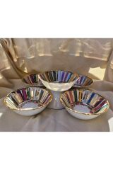 PORSELEN EL BOYAMA 6 LI ÇİÇEKLİ KASE