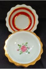 İKİNCİ KALİTE PORSELEN EL BOYAMA 2Lİ KASELER (İADESİ YOKTUR)