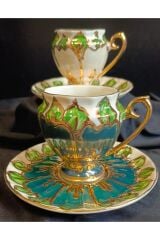 PORSELEN EL DEKOR 2Lİ FİNCAN TAKIMI