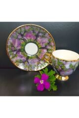 Porselen El Boyama Alti Ki̇şi̇li̇k Kahve Fi̇ncan Takimi