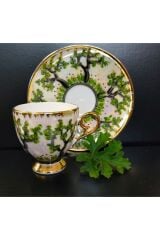 Porselen El Boyama Alti Ki̇şi̇li̇k Kahve Fi̇ncan Takimi